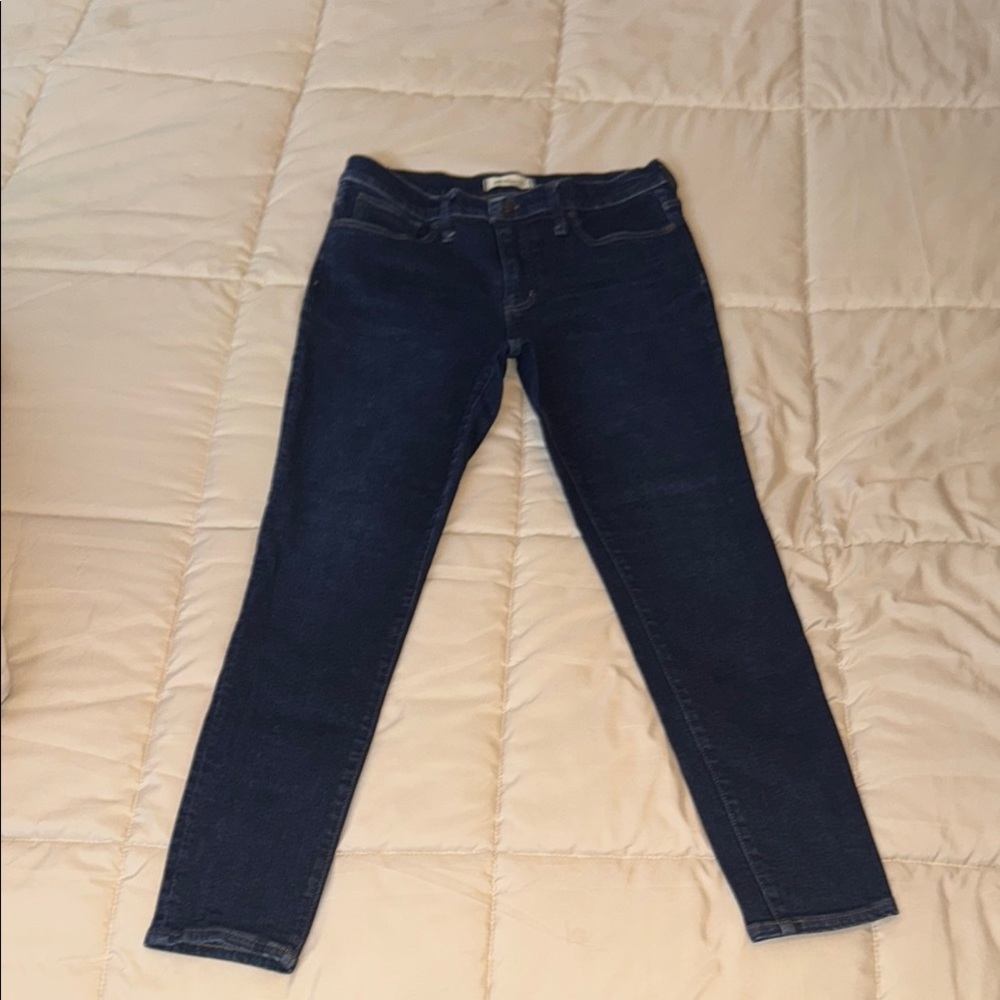 Madewell Blue Skinny Jeans Classic Fit
